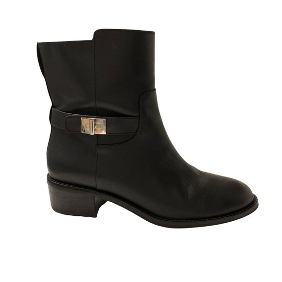 Cole Haan Shoes - Cole Haan Kinley Short Waterproof Leather Pull-on Boots Size 8 Black